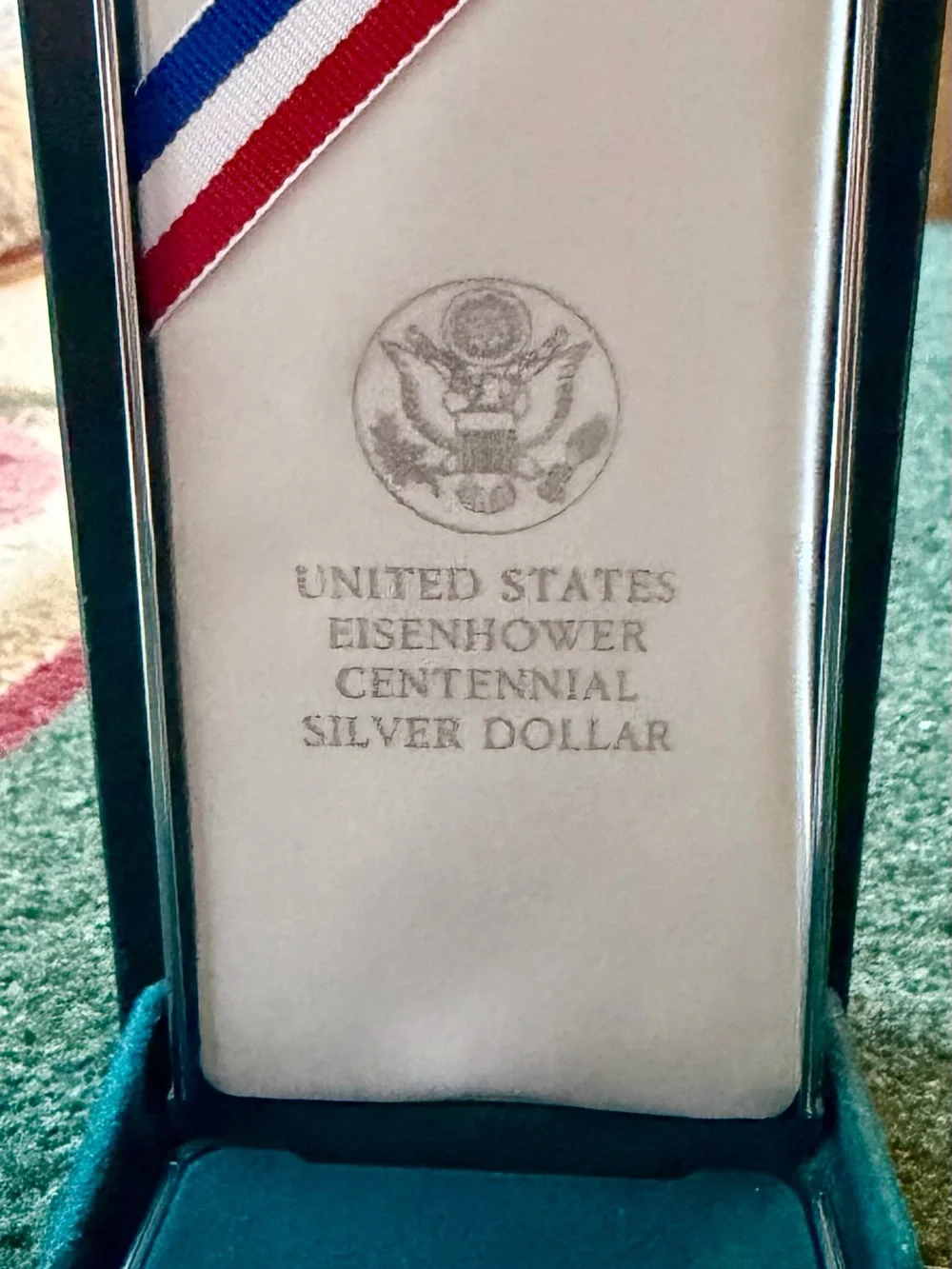 90% Silver - Eisenhower Proof Centennial Silver Dollar $1 Collectible Vintage!